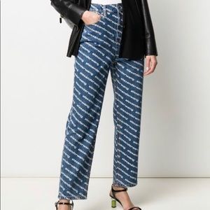 Alexander Wang logo denim
